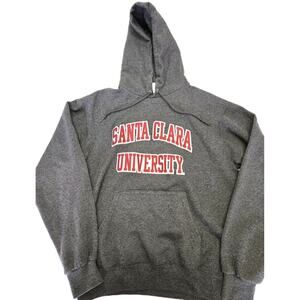 Champion Gray Hoodie with Red Print